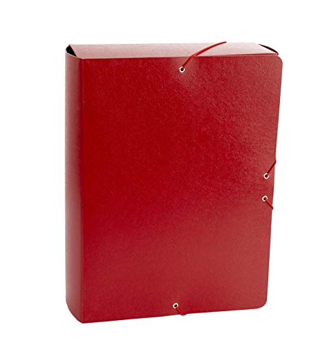 Carpeta Proyecto Gofrado Resistente con Gomas Elasticas Grosor 9cm Color Rojo von OFITURIA