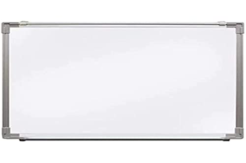 Diese weiße Magnettafel hat die Maße von 122 x 244 cm, wird mit einer Aluminiumbox von 40 cm und Befestigungselementen geliefert. von OFITURIA