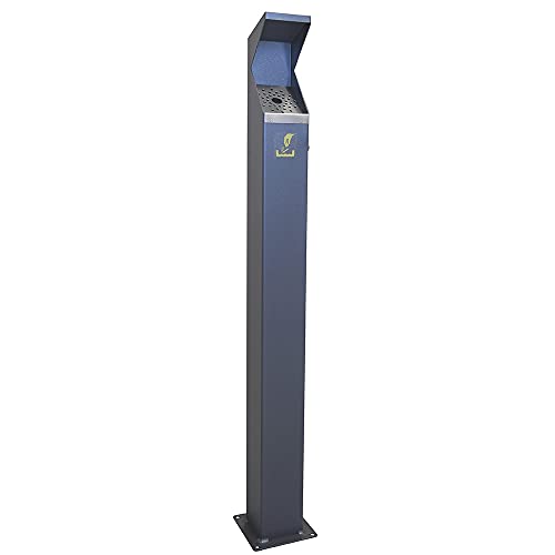 OFITURIA Cenicero de Pie y Pared para Exterior Metálico Color Oxidón Recoge Colillas Extraíble Puerta Lateral con Cerradura Anclaje al Suelo OFITURIA Cenicero de Pie y Pared para Exterior Metálico Color Oxidón Recoge Colillas Extraíble Puerta Lateral con Cerradura Anclaje al Suelo von OFITURIA