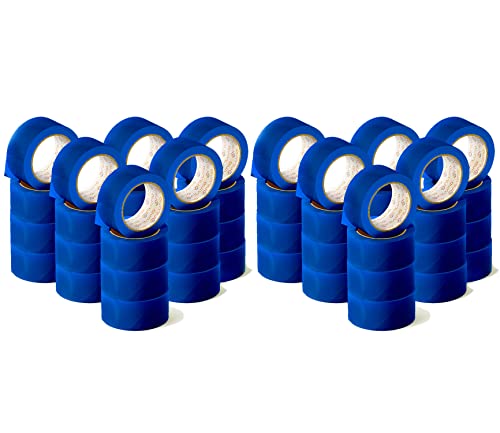 OFITURIA Klebeband, blaue Farbe, Klebeband zum Verpacken und Organisieren Ihrer Kartons und Sendungen, Siegel in verschiedenen leuchtenden Farben 66 m x 48 mm (48 Einheit - Blau) von OFITURIA