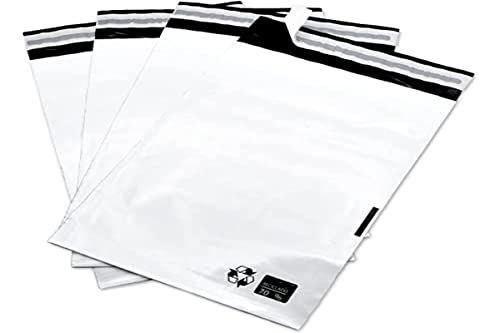 Versandtaschen, Plastikumschläge zum Versand von Kleidung, Schuhe, Zubehör usw. Plastiktüte Weiß beständig und sicher, Verpackungsbeutel für Versand - Ofituria (200 Stück, 350x450+40mm) von OFITURIA