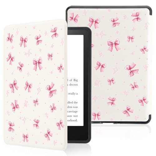 Schutzhülle für Kindle Paperwhite (12. Generation 2024) und Kindle Colorsoft mit Handschlaufe, kompatibel mit iPhone MagSafe für kabelloses Laden, Schlaf-/Wachmodus, weiche und schmale Passform von OFQKOAKS