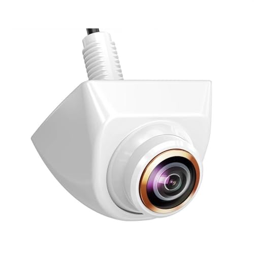 RüCkfahrkamera Nachtsicht 170° Fisheye Golden Lens Full HD Nachtsicht Fahrzeug Rückfahrkameras G899 AHD 1920x1080P Auto Rückfahrkamera Screen Monitor(Weiss,720P) von OGJFD