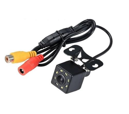 RüCkfahrkamera Nachtsicht Weitwinkel HD Auto Rückfahrkamera Rückansicht Video Fahrzeug Kamera Backup Reverse Kamera 12 Nachtsicht Parkplatz Kamera Screen Monitor(8 LED Set) von OGJFD