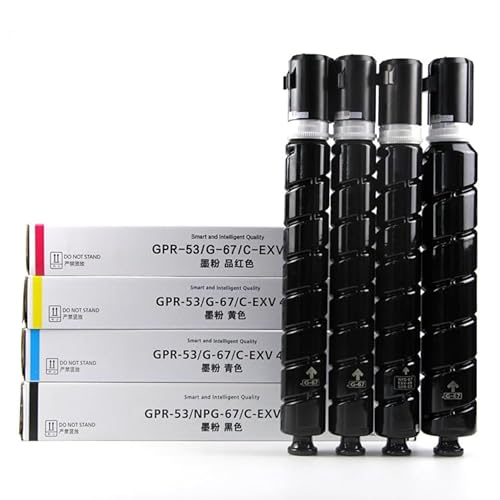 CAIDI Kompatible Tonerkartusche C-EXV49 EXV49 NPG67 GPR53 Kompatibel IR C3020 C3025 C3120 C3125 C3320 C3325 C3330 C3520 C3525 C3530 Canon Toner (BK).:3 6000 Seiten/CMY:19000 Seiten) von OGOUGUAN