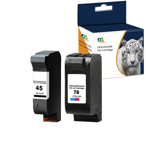OGOUGUAN 45 78 Ersatz Tintenpatronen kompatibel für HP 45 78 für HP Kopier 180 280 Deskjet 1180c 1220c 1280 6120 9300 930c 959c 970cxi Officejet G55 G85 G95 K60 K80 OGOUGUAN 45 78 Ersatz Tintenpatronen kompatibel für HP 45 78 für HP Kopier 180 280 Deskjet 1180c 1220c 1280 6120 9300 930c 959c 970cxi Officejet G55 G85 G95 K60 K80 von OGOUGUAN
