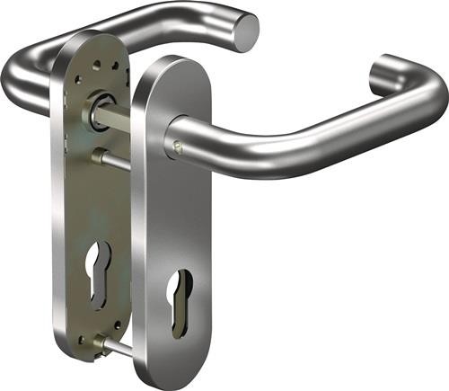 Ogro Kurzschildgarnitur CORE+ 8100 8 mm/7051K WC 78MM ER VA ER rd Drückergrt. von OGRO