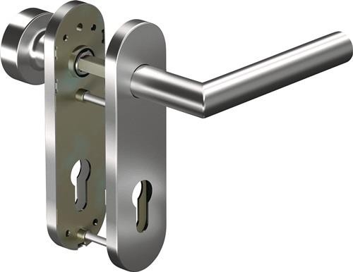 Ogro Kurzschildgarnitur CORE+ 8906 8MM/3020/7051 72MM Alu.F1 PZ rd Wechselgrt. von OGRO