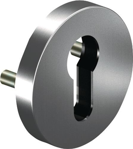 Ogro Schlüsselrosette 6612 PZ AL Alu.F1 Schildst.9mm PZ rd. OGRO 90055000317 von OGRO