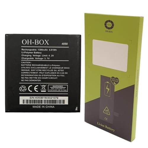OH-BOX® Akku kompatibel mit Wiko 4050/2502 Sunny,Sunny 2, Sunset, Sunset 2 von OH-BOX