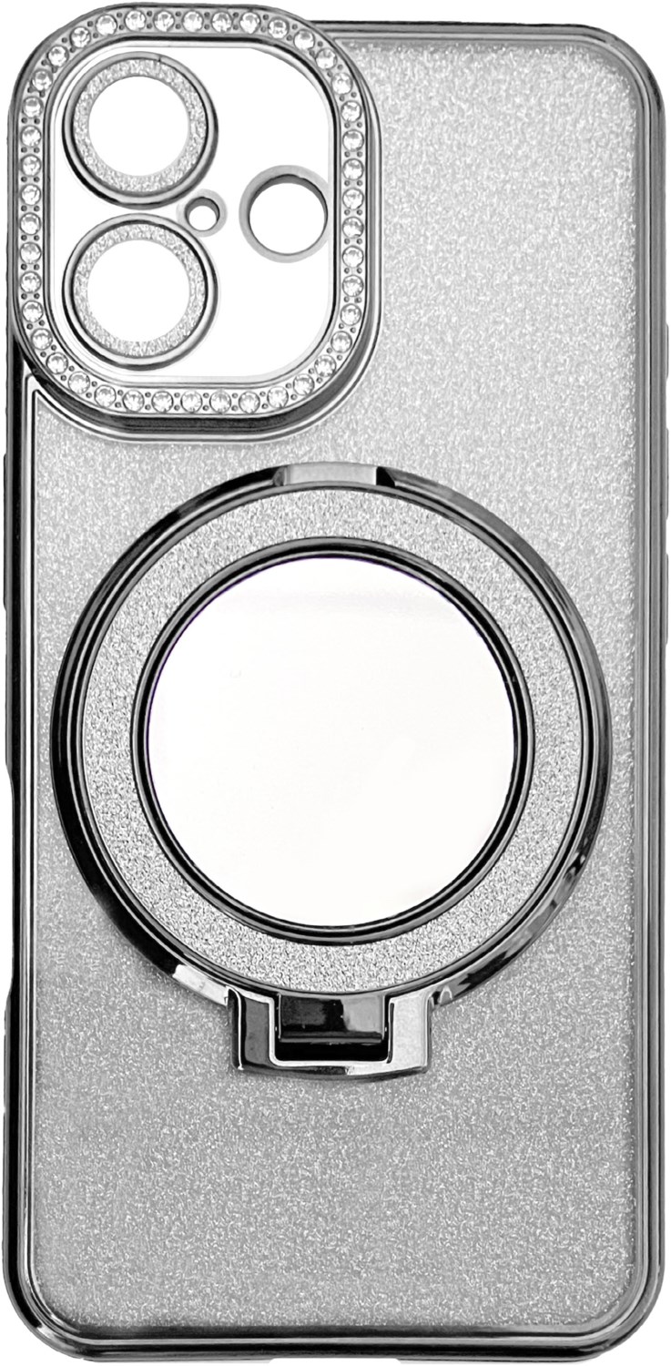 Back Cover Glamour Mirror für iPhone 15 silber von OHLALA!