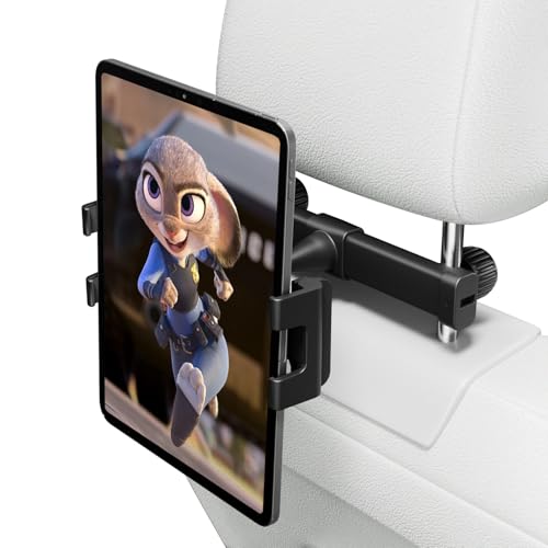 OHLPRO Tablet Halterung Auto Kopfstütze, Aluminium Ultra-Stabil Tablethalterungen, 360° Drehung KFZ Tablet Halter, Universal Kopfstützenhalter für iPad, Switch, Sumsung, Smartphone & 5-13 Zoll Geräte OHLPRO Tablet Halterung Auto Kopfstütze, Aluminium Ultra-Stabil Tablethalterungen, 360° Drehung KFZ Tablet Halter, Universal Kopfstützenhalter für iPad, Switch, Sumsung, Smartphone & 5-13 Zoll Geräte von OHLPRO