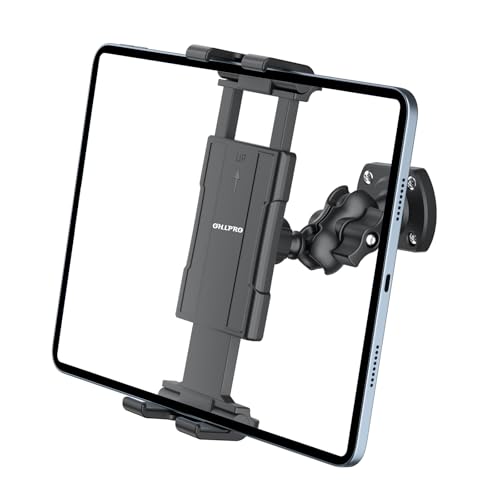 OHLPRO Tablet Wandhalterung, Universal iPad Wandhalterung 360° Drehbare, Tablet Halterung Wand Kompatibel mit iPad Pro/Mini, iPhone, Galaxy Tab, Kindle, alle 5-13'', für Küche, Bad, Wall, Tischplatte OHLPRO Tablet Wandhalterung, Universal iPad Wandhalterung 360° Drehbare, Tablet Halterung Wand Kompatibel mit iPad Pro/Mini, iPhone, Galaxy Tab, Kindle, alle 5-13'', für Küche, Bad, Wall, Tischplatte von OHLPRO