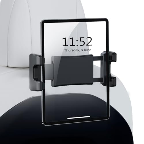 OHLPRO Tesla Tablet Halterung Auto universal 360° Drehung Ipad Halterung Auto Kopfstütze für IPad, Handys und Nintendo Switch Samsung Tablets und 4-13 Zoll Andere Elektronik von OHLPRO