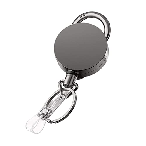 OHPHCALL 1Stück Einziehbarer Badge Halter aus Praktischer Kartenclip für Krankenschwestern Lehrer und Studenten Langlebiger und Verschleißfester Schlüsselanhänger mit Transparenter von OHPHCALL