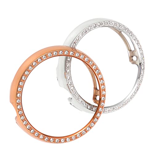 OHPHCALL 2Stücke Uhrenstoßstangen Strass Uhrengehäuse für Pixel Watch Schutz Elegantes Design Roségold Perfekter Schutz für Ihre Smartwatch OHPHCALL 2Stücke Uhrenstoßstangen Strass Uhrengehäuse für Pixel Watch Schutz Elegantes Design Roségold Perfekter Schutz für Ihre Smartwatch von OHPHCALL