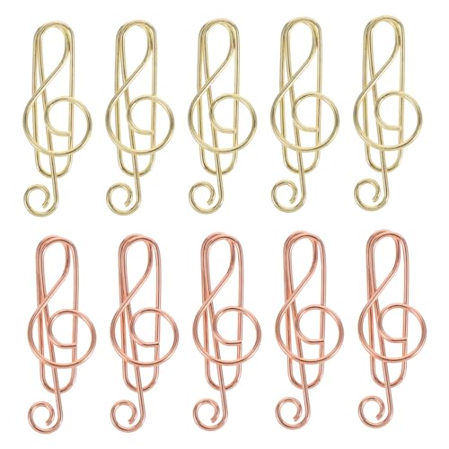 OHPHCALL 40Stücke Musiknoten Büroklammern Dekorative Metall Büroklammern Roségold für Schule Büro und Kreative Projekte Vielseitige Seitenmarkierungs Clips OHPHCALL 40Stücke Musiknoten Büroklammern Dekorative Metall Büroklammern Roségold für Schule Büro und Kreative Projekte Vielseitige Seitenmarkierungs Clips von OHPHCALL