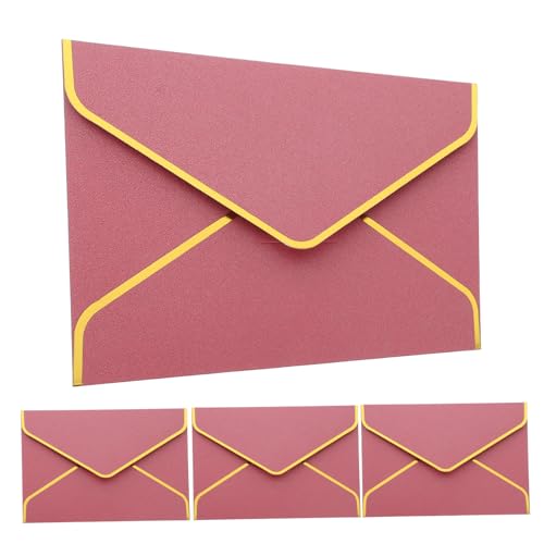 OHPHCALL 6Stücke Vintage Briefumschläge mit Goldrand Elegante Umschläge für Einladungskarten Retro Design für Besondere Anlässe Din OHPHCALL 6Stücke Vintage Briefumschläge mit Goldrand Elegante Umschläge für Einladungskarten Retro Design für Besondere Anlässe Din von OHPHCALL