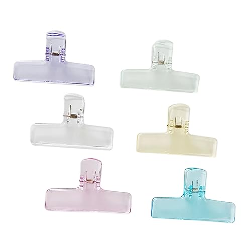 OHPHCALL 6 Stück Große Binder-Clips Dekorative Papier-Organizer-Clips Für Büro Zuhause Schule von OHPHCALL