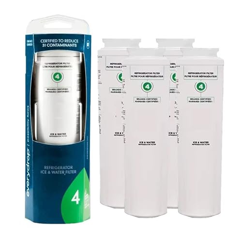 Kompatibel Mit Whirlpool, EDR4RXD1 Kühlschrank-Wasserfilter 4396395, Kompatibel Mit Meteg, UKF8001 UKF8001AXX RFC0900A UKF8001P, Kühlschrank-Wasserfilter-Ersatz(4pcs) von OHSVNMHK