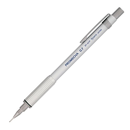 OHTO - Sharp PROMECHA Silver Drafting Pencil - 0.7mm - Writing Color: Lead/Pencil Gray von OHTO