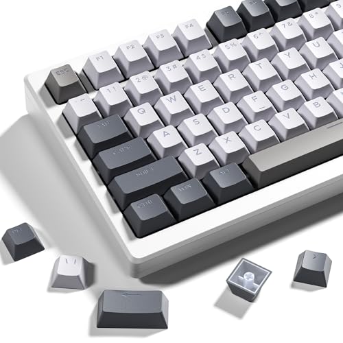 OHY XVX Cherry Profile PBT Keycap Set - 142 Tasten Tastenkappen für mechanische Tastaturen - Grau von OHY