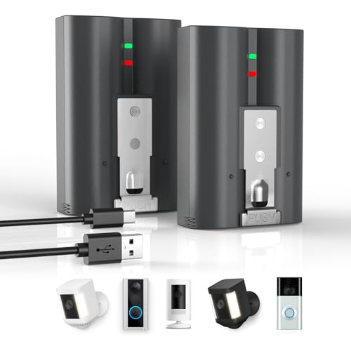 Upgraded 2 Pack Ersatz für Ring Akku, 7200mAh High Endurance Li-Ion Kamera Akku kompatibel mit Ring-Doorbell 2/3/4/3plus, Stick Up Cam Akku (2nd/3rd Gen) /Spotlight Cam/Peephole Cam von OHZHAO