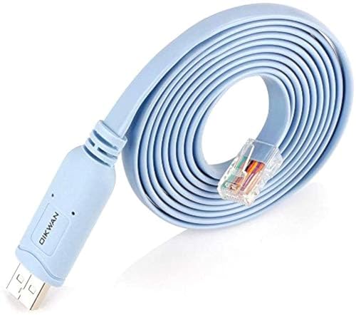 OIKWAN Konsolenkabel USB auf RJ45, USB Kabel kompatibel mit Router/Switch/Windows 7, 8,10 (3,0m) von OIKWAN