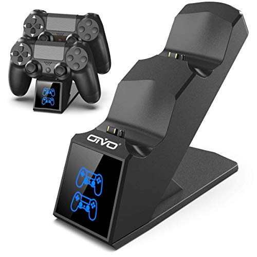 OIVO PS4 Controller Ladestation, Controller Ladestation Charger mit 1,8-Stunden-Ladechip, PS4 Ladegerät Docking Station für Sony Playstation 4/PS4/Pro/PS4 Slim Controller OIVO PS4 Controller Ladestation, Controller Ladestation Charger mit 1,8-Stunden-Ladechip, PS4 Ladegerät Docking Station für Sony Playstation 4/PS4/Pro/PS4 Slim Controller von OIVO