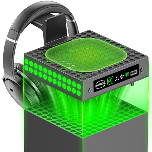 OIVO XBX Series X Lüfter Staubschutz mit Auto Kühlungslüfter, XBX Series X Kühler mit LED & einstellbares Lüfter Kühlsystem, XBX Series X Kühlständer mit Headset Halterung, XBX Zubehör OIVO XBX Series X Lüfter Staubschutz mit Auto Kühlungslüfter, XBX Series X Kühler mit LED & einstellbares Lüfter Kühlsystem, XBX Series X Kühlständer mit Headset Halterung, XBX Zubehör von OIVO