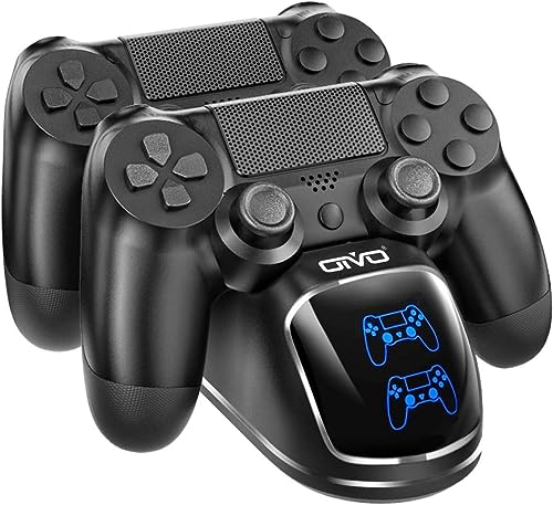 PS4 Controller Ladestation, Playstation 4 Controller Ladestation mit 1,8 Stunden Ladechip, PS4 Charger Dock Staion, Controller Ladestation für Sony Playstation 4/PS4/Pro/PS4 Slim Controller von OIVO