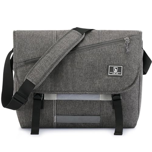 OIWAS Messenger Bag für Damen – Canvas 15,6 Zoll Laptop Satchel Computer Aktentasche Herren Crossbody Tasche von OIWAS