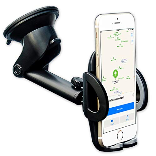 OJBKase KFZ Handyhalterung Auto in Armaturenbrett/Windschutzscheibe, Smartphone Halterung für Apple iPhone X/8/8 Plus/7/7 Plus/6/6S Plus/6S/SE Galaxy S9 S9 Plus/S8 S8 Plus/S7 S7 Edge/Note 8,GPS von OJBKase