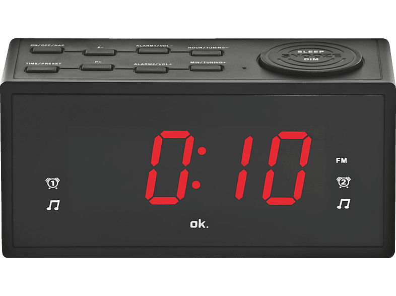 OK. OCR 310 Radio-Wecker, FM, Schwarz von OK.