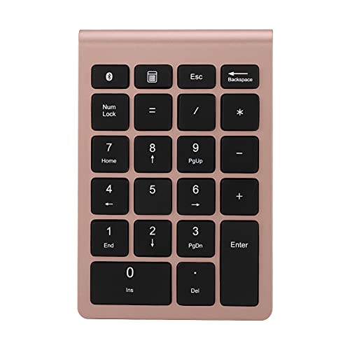 OKAT Tastatur, ergonomisches Design 3.0 Tragbare Zifferntastatur für PC Notebook für Laptop Desktop(Roségold) von OKAT