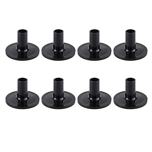 Schwarze Drum Set Ersatzteile, 1,5 x 1 x 0,5 Zoll 8 Stück Exquisite Polieren 0,2 Zoll Innendurchmesser Beckenhüllen für Schlagzeugbecken für alte oder beschädigte Ersatzteile von OKAT