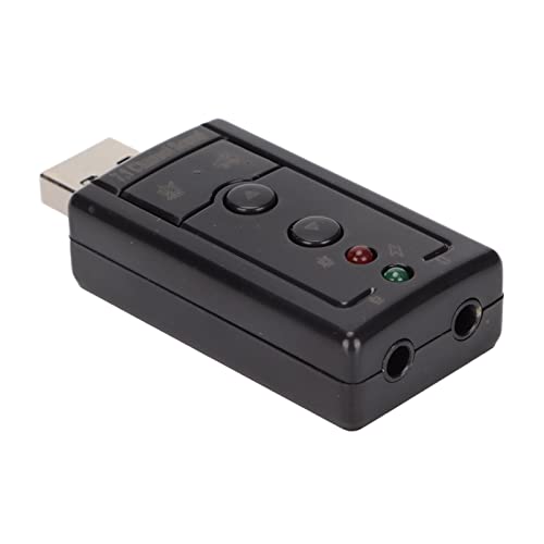 USB 2.0 Soundkarte, Interner Verstärker HS LED-Anzeige Virtuelle Soundkarte für Desktop für Laptop von OKAT