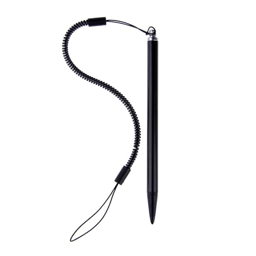OKBY Screen Touch Pen - Resistive Stylus mit Federseil für POS, PDA, Navigator (Schwarz) von OKBY