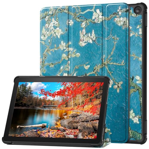 OKESYO Hülle für Amazon Fire HD 10 Tablet 13. Generation 2023 Soft PU Leder Case, PC Schutzhülle für Fire HD Tablet 10 2023 mit Auto Wake/Sleep und Ständerfunktion, 10.1" von OKESYO