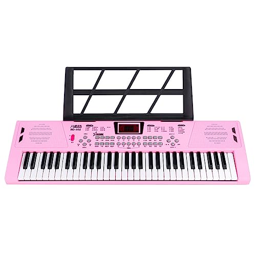 OKESYO Keyboard Piano 61 Tasten Klavier mit Lautsprechern und Unterrichtsmodi, Transportables Mini Piano Keyboard mit Notenständer für Klavier Anfänger/Kinder/Erwachsene, Begleitautomatik von OKESYO