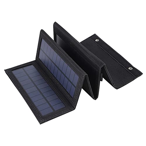 OKESYO Portable Solar Panel Ladegerät 50W Wasserdichtes Faltbare Solarzelle Faltbares Solarpanel mit USB Anschluss Kompatibel Handy, Tablets, Powerbank für Outdoor, Camping, Wandern von OKESYO
