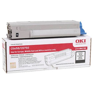 OKI 43865708  schwarz Toner von OKI
