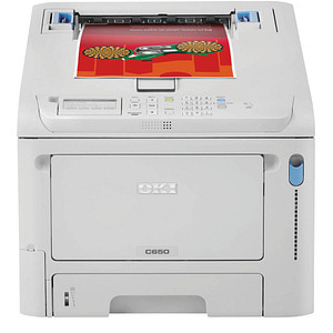 OKI C650dn Farb-Laserdrucker grau von OKI