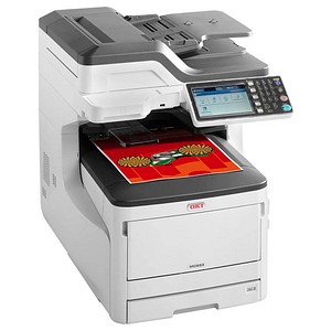 OKI MC853dn 4 in 1 Farblaser-Multifunktionsdrucker grau von OKI