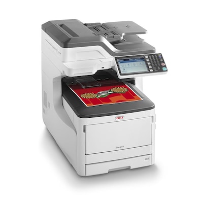 OKI MC883dn Farblaserdrucker Scanner Kopierer Fax LAN A3 von OKI