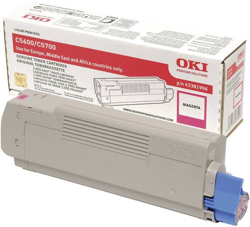 OKI Toner C5600 C5700 Original Magenta 2000 Seiten 43381906 OKI Toner C5600 C5700 Original Magenta 2000 Seiten 43381906 von OKI