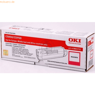 OKI Toner Oki C5850/C5950 magenta von OKI