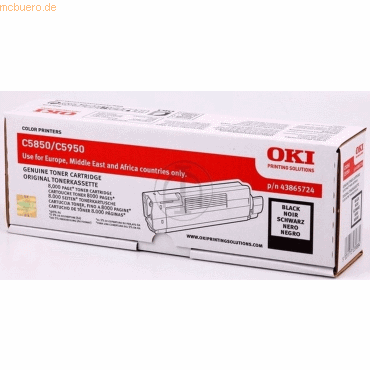 OKI Toner Oki C5850/C5950 schwarz OKI Toner Oki C5850/C5950 schwarz von OKI