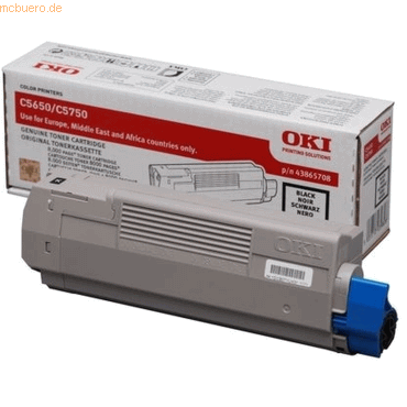 OKI Toner Original Oki 43865708 schwarz von OKI