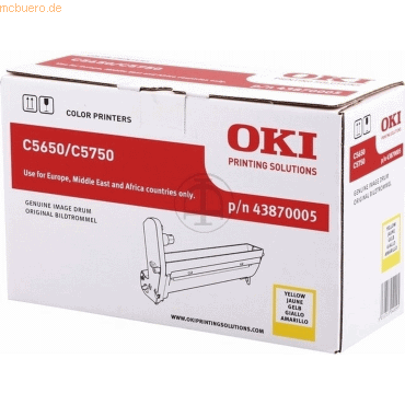 OKI Trommel Original Oki 43870005 gelb von OKI